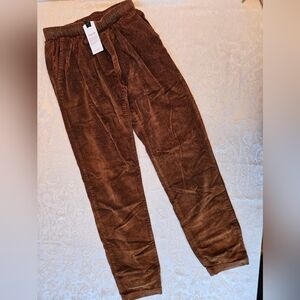 Brown Corduroy Track Pants for Men, Snover, NWT, XL, Streetwear